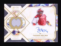Yadier Molina 2025 Topps Diamond Icons Single Player Relic Autographs #SPARYM #17/25 at PristineAuction.com