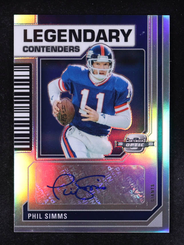 Phil Simms 2023 Panini Contenders Optic Legendary Contenders Autographs #16 #05/50 at PristineAuction.com Phil Simms 2023 Panini Contenders Optic Legendary Contenders Autographs #16 #05/50 at PristineAuction.com