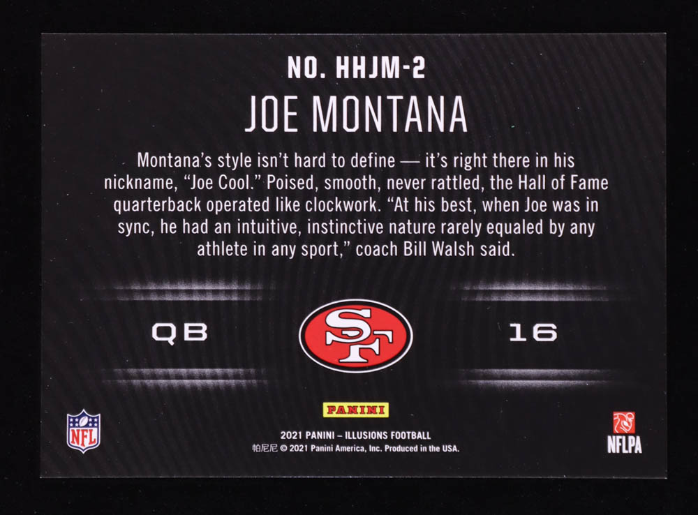 Joe Montana 2021 Panini Illusions HoloHeroes #2 at PristineAuction.com Joe Montana 2021 Panini Illusions HoloHeroes #2 at PristineAuction.com