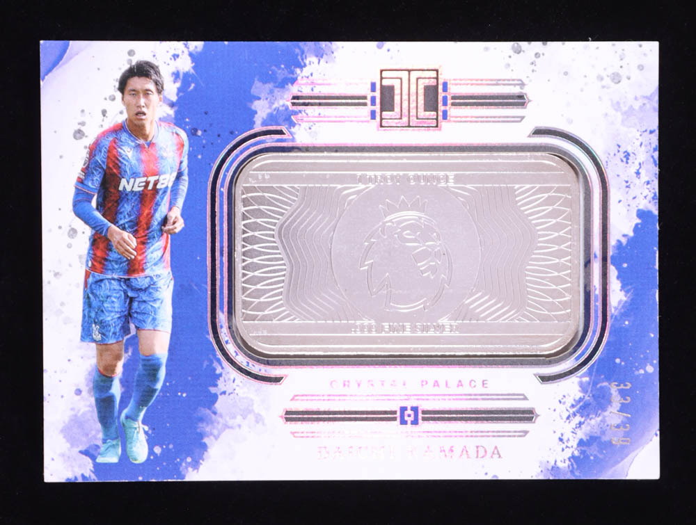 Daichi Kamada 2024-25 Panini Impeccable English Premier League Premier League Logo Silver #76 #33/39 at PristineAuction.com Daichi Kamada 2024-25 Panini Impeccable English Premier League Premier League Logo Silver #76 #33/39 at PristineAuction.com