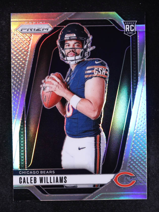 Caleb Williams 2024 Panini Prizm Rookie Variations Prizms Silver #1 RC at PristineAuction.com Caleb Williams 2024 Panini Prizm Rookie Variations Prizms Silver #1 RC at PristineAuction.com