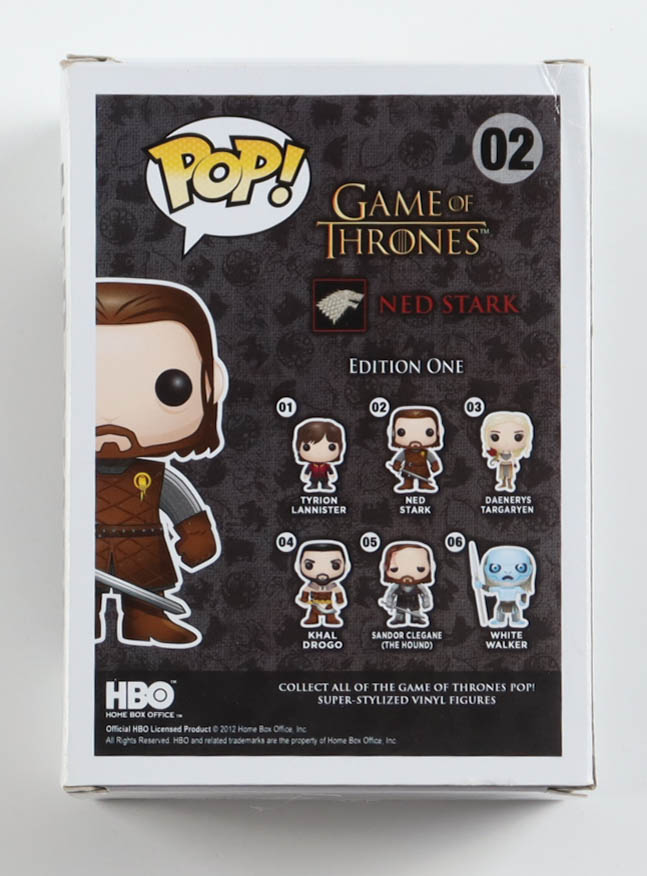 Sean Bean Signed "Game of Thrones" #02 Ned Stark Funko Pop! Vinyl Figure (ACOA) at PristineAuction.com Sean Bean Signed "Game of Thrones" #02 Ned Stark Funko Pop! Vinyl Figure (ACOA) at PristineAuction.com