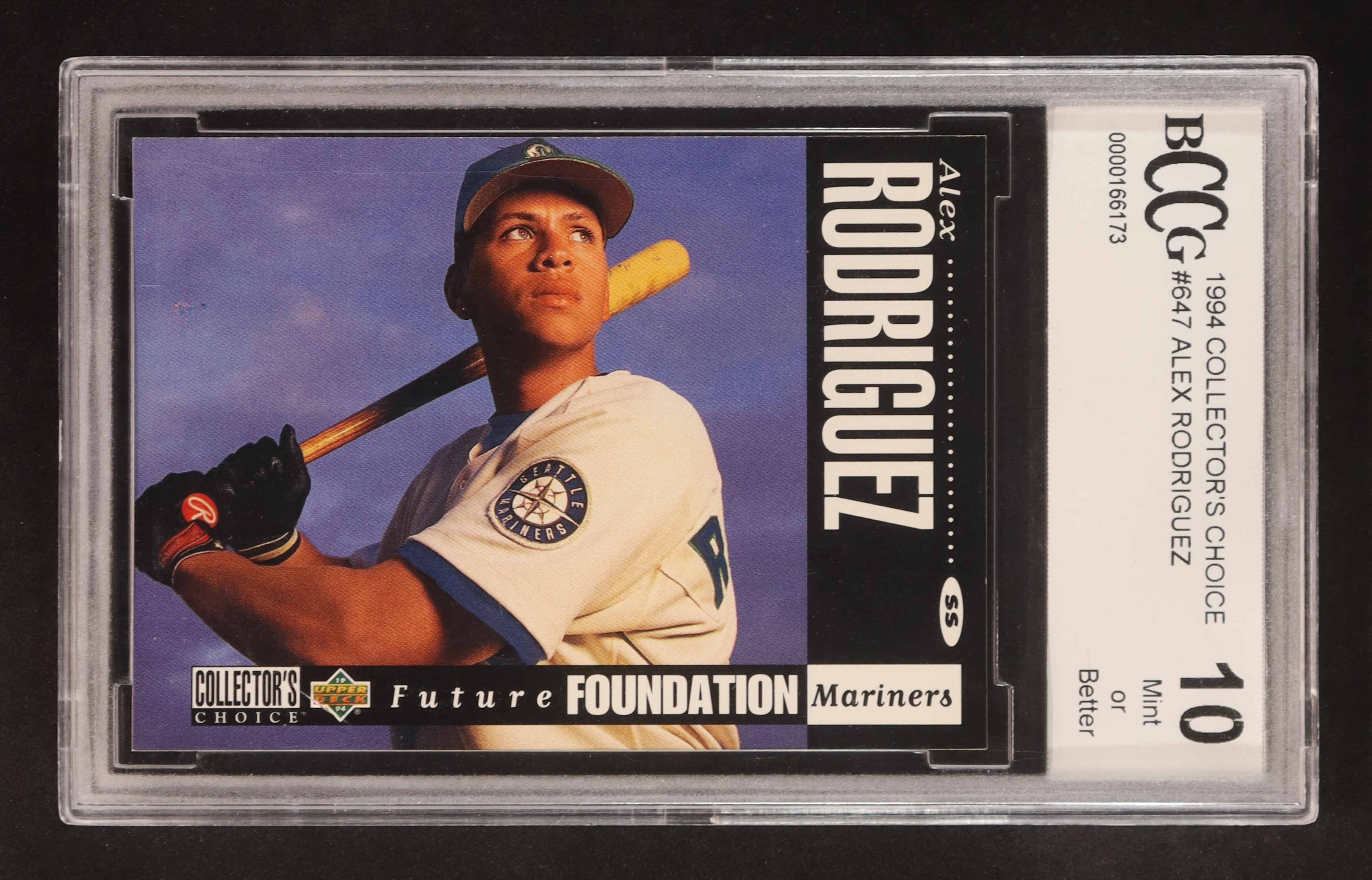 Alex Rodriguez 1994 Collector's Choice #647 RC (BCCG 10) at PristineAuction.com Alex Rodriguez 1994 Collector's Choice #647 RC (BCCG 10) at PristineAuction.com