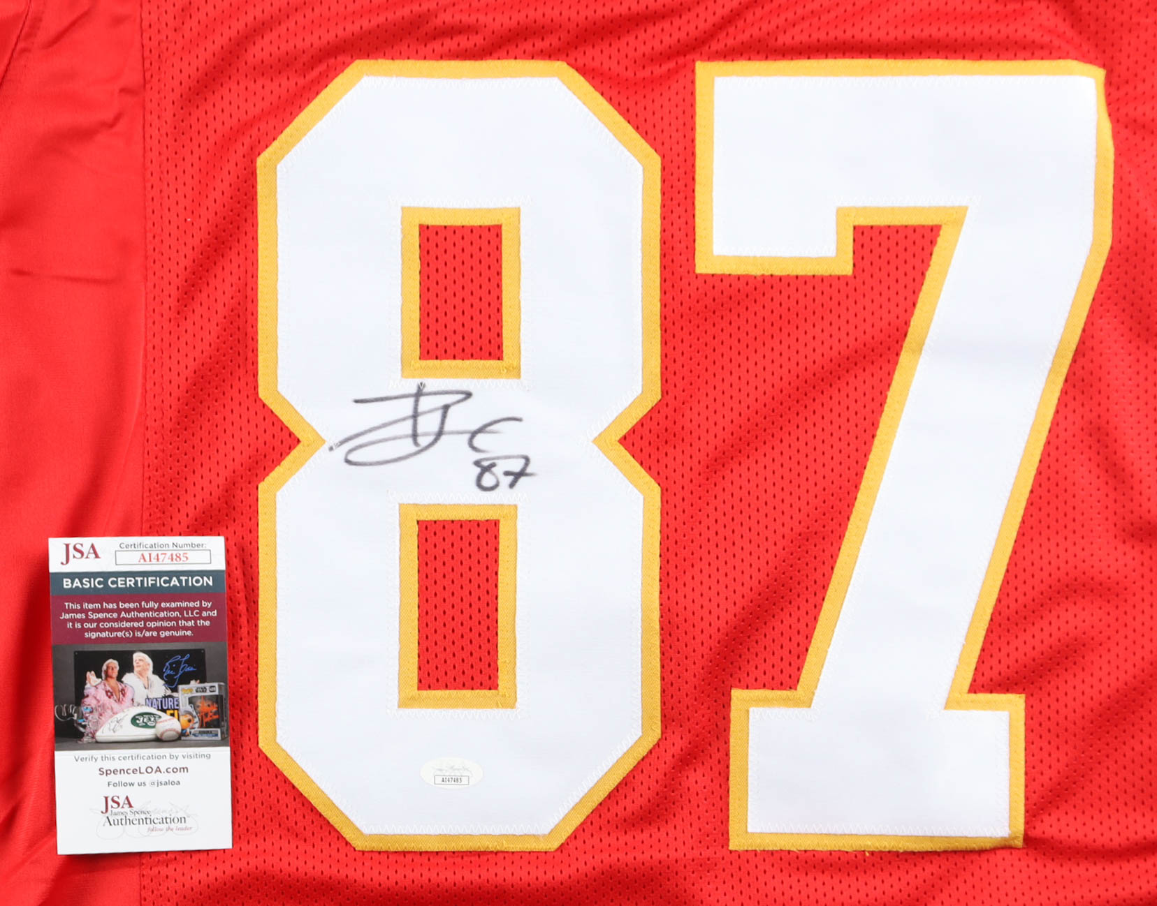 Travis Kelce Signed Jersey (JSA) at PristineAuction.com Travis Kelce Signed Jersey (JSA) at PristineAuction.com