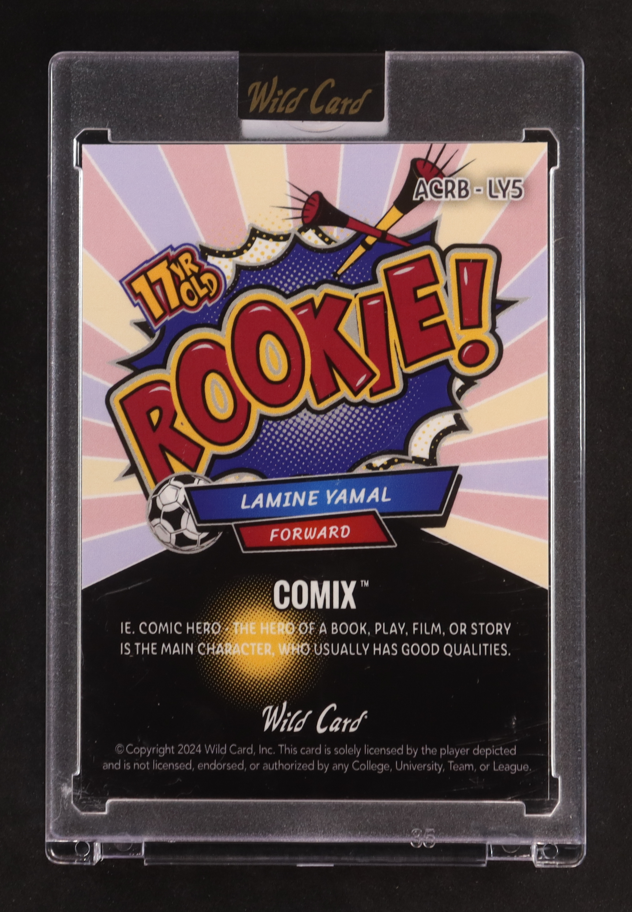 Lamine Yamal 2024 Wild Card Comix #ACRB-LY5 RC #1/2 at PristineAuction.com Lamine Yamal 2024 Wild Card Comix #ACRB-LY5 RC #1/2 at PristineAuction.com