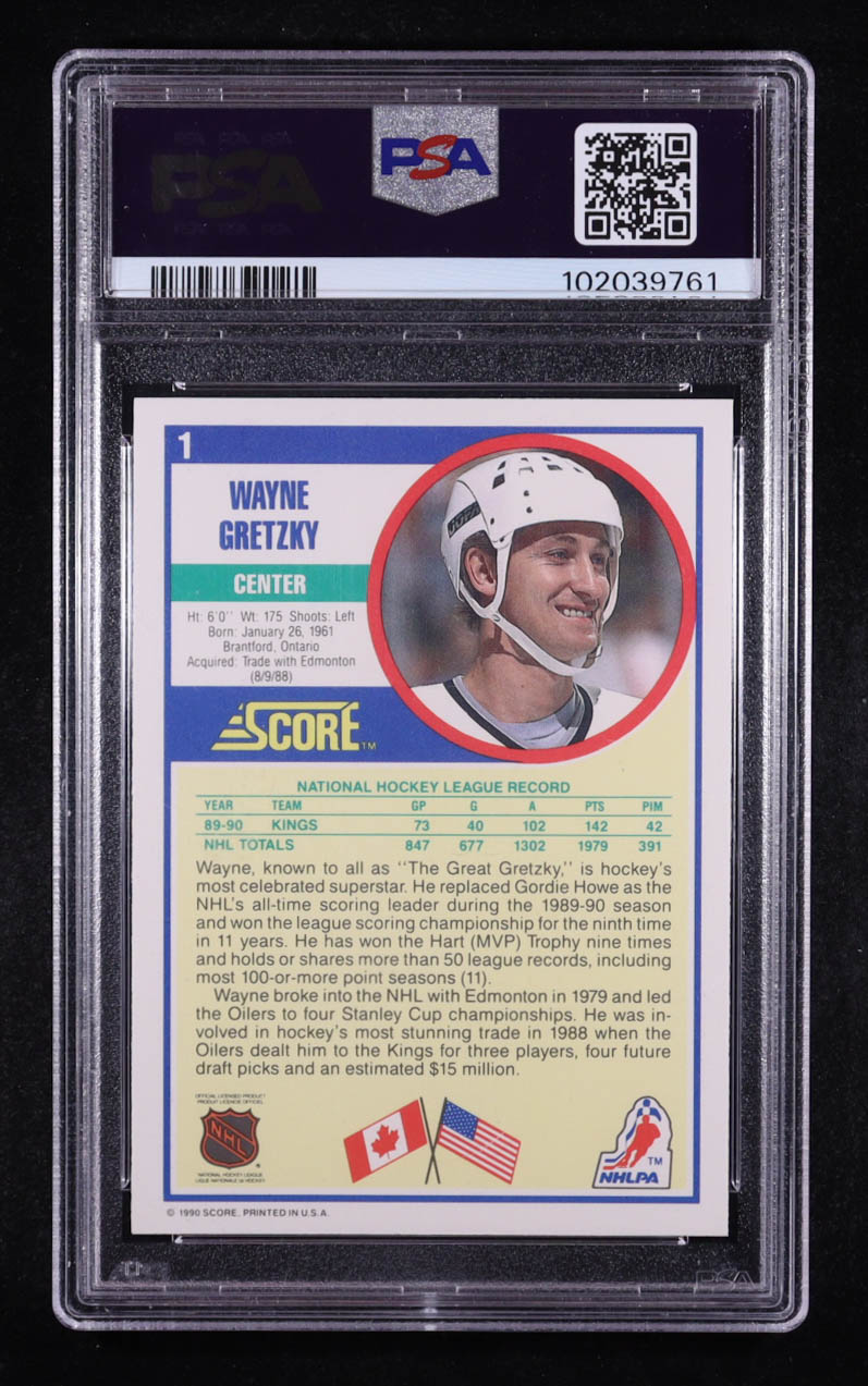 Wayne Gretzky 1990-91 Score #1 (PSA 10) at PristineAuction.com Wayne Gretzky 1990-91 Score #1 (PSA 10) at PristineAuction.com