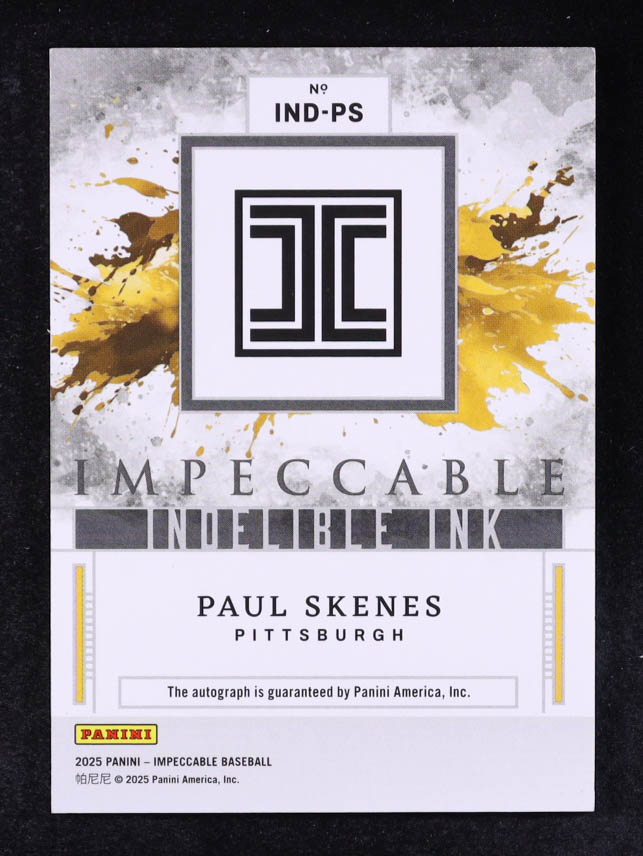 Paul Skenes 2025 Panini Impeccable Indelible Ink #36 #10/35 at PristineAuction.com Paul Skenes 2025 Panini Impeccable Indelible Ink #36 #10/35 at PristineAuction.com