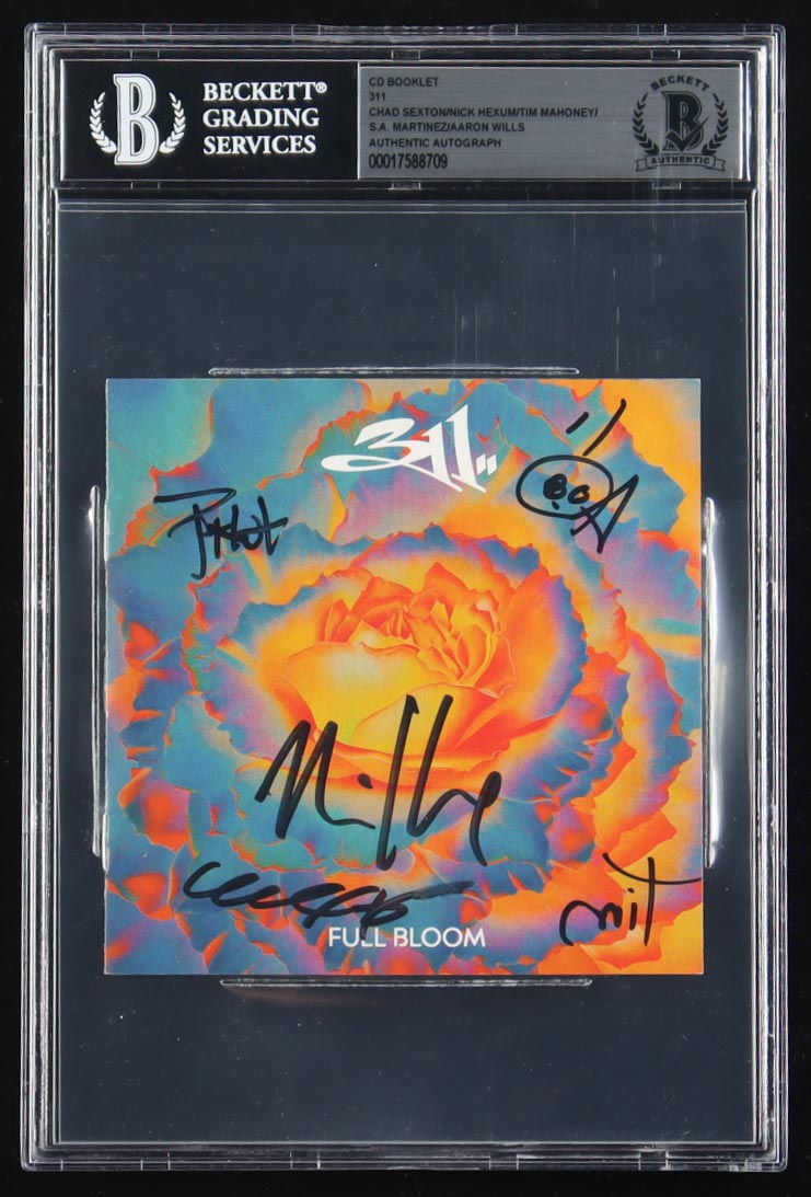 "Full Bloom" Album Insert Band-Signed by (5) with Chad Sexton, Nick Hexum, Tim Mahoney, S.A. Martinez (BGS) at PristineAuction.com "Full Bloom" Album Insert Band-Signed by (5) with Chad Sexton, Nick Hexum, Tim Mahoney, S.A. Martinez (BGS) at PristineAuction.com