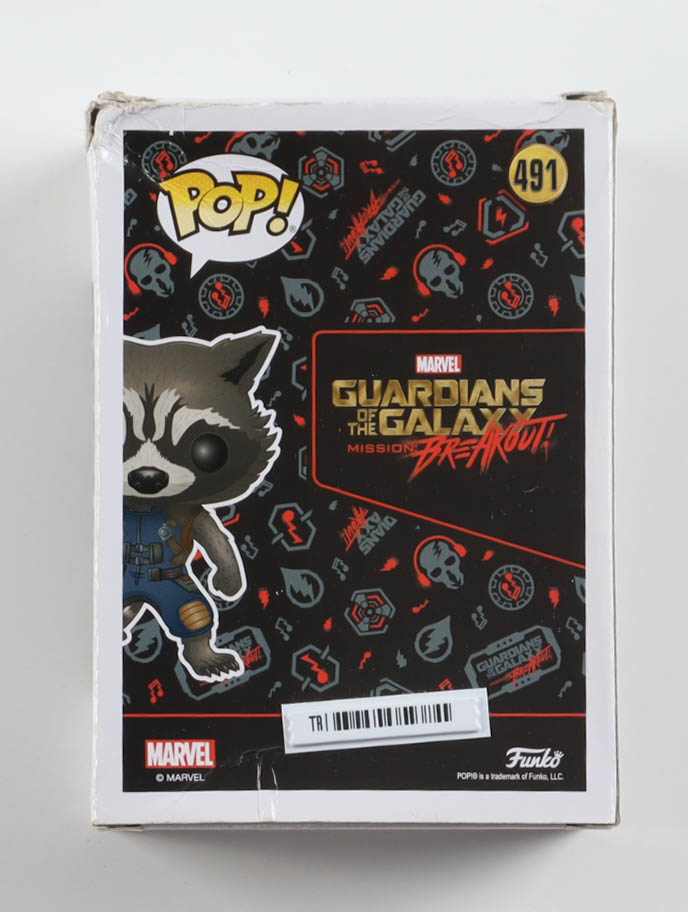 Bradley Cooper Signed "Guardians of the Galaxy Mission: Breakout" #491 Rocket Bobble-Head Funko Pop! Vinyl Figure (ACOA) at PristineAuction.com Bradley Cooper Signed "Guardians of the Galaxy Mission: Breakout" #491 Rocket Bobble-Head Funko Pop! Vinyl Figure (ACOA) at PristineAuction.com