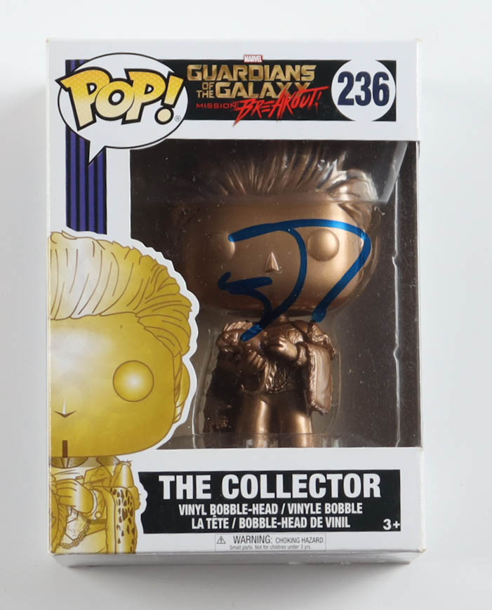 Benicio del Toro Signed "Guardians of the Galaxy Mission: Breakout" #236 The Collector Bobble-Head Funko Pop! Vinyl Figure (ACOA) at PristineAuction.com Benicio del Toro Signed "Guardians of the Galaxy Mission: Breakout" #236 The Collector Bobble-Head Funko Pop! Vinyl Figure (ACOA) at PristineAuction.com