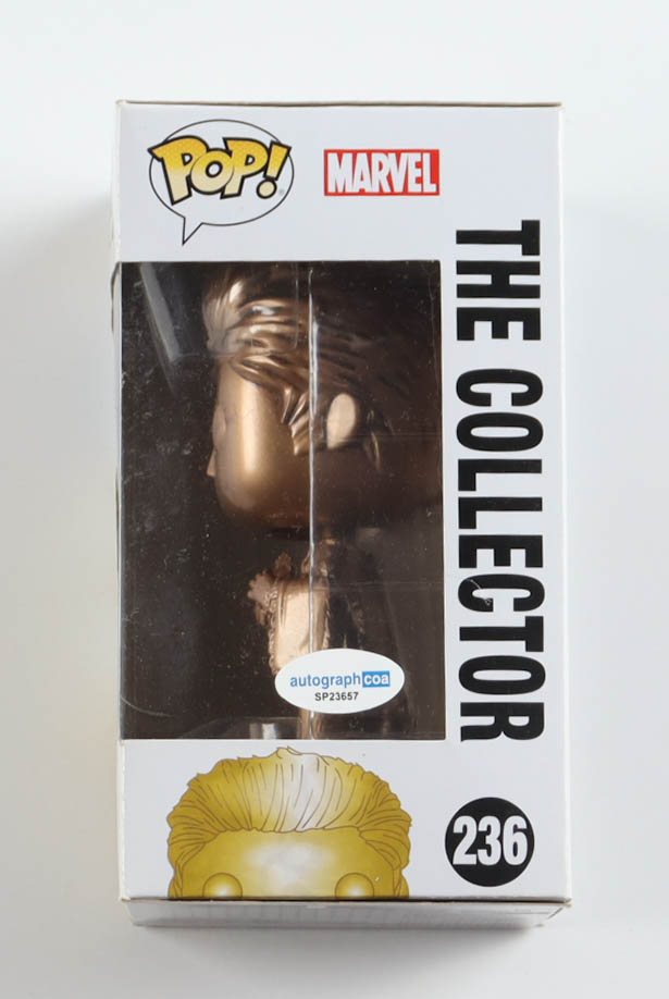 Benicio del Toro Signed "Guardians of the Galaxy Mission: Breakout" #236 The Collector Bobble-Head Funko Pop! Vinyl Figure (ACOA) at PristineAuction.com Benicio del Toro Signed "Guardians of the Galaxy Mission: Breakout" #236 The Collector Bobble-Head Funko Pop! Vinyl Figure (ACOA) at PristineAuction.com