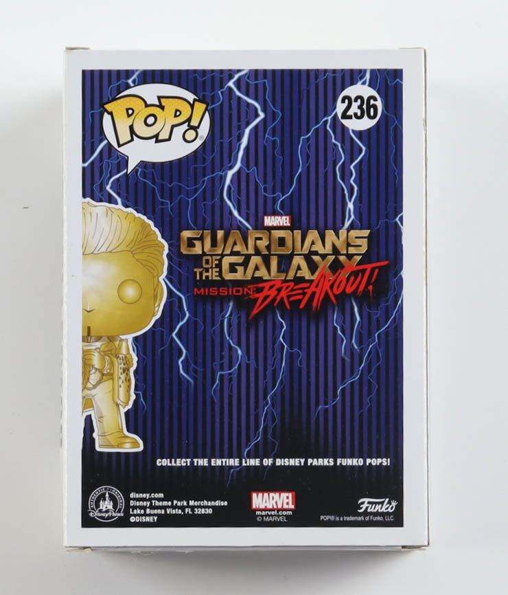 Benicio del Toro Signed "Guardians of the Galaxy Mission: Breakout" #236 The Collector Bobble-Head Funko Pop! Vinyl Figure (ACOA) at PristineAuction.com Benicio del Toro Signed "Guardians of the Galaxy Mission: Breakout" #236 The Collector Bobble-Head Funko Pop! Vinyl Figure (ACOA) at PristineAuction.com