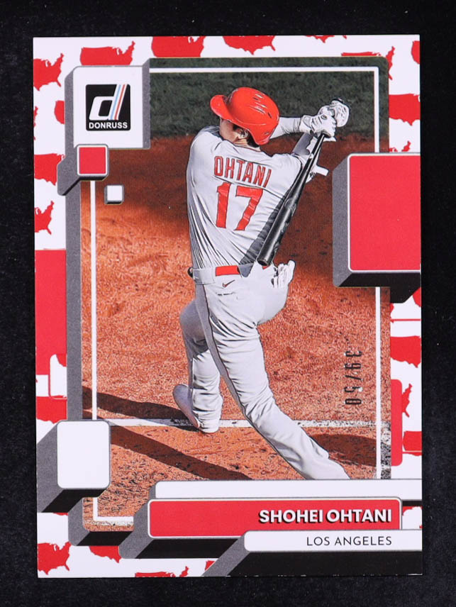 Shohei Ohtani 2022 Donruss America #147 #39/50 at PristineAuction.com Shohei Ohtani 2022 Donruss America #147 #39/50 at PristineAuction.com