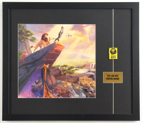 "The Lion King" Thomas Kinkade Custom Framed Art Print Display With Chinese Movie Release Pin at PristineAuction.com