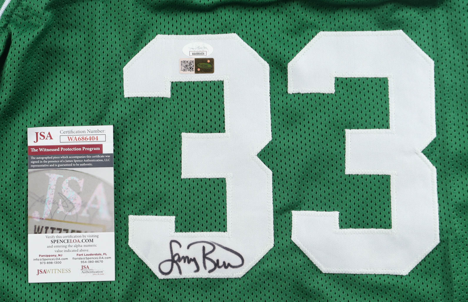 Larry Bird Signed Jersey (JSA) at PristineAuction.com Larry Bird Signed Jersey (JSA) at PristineAuction.com