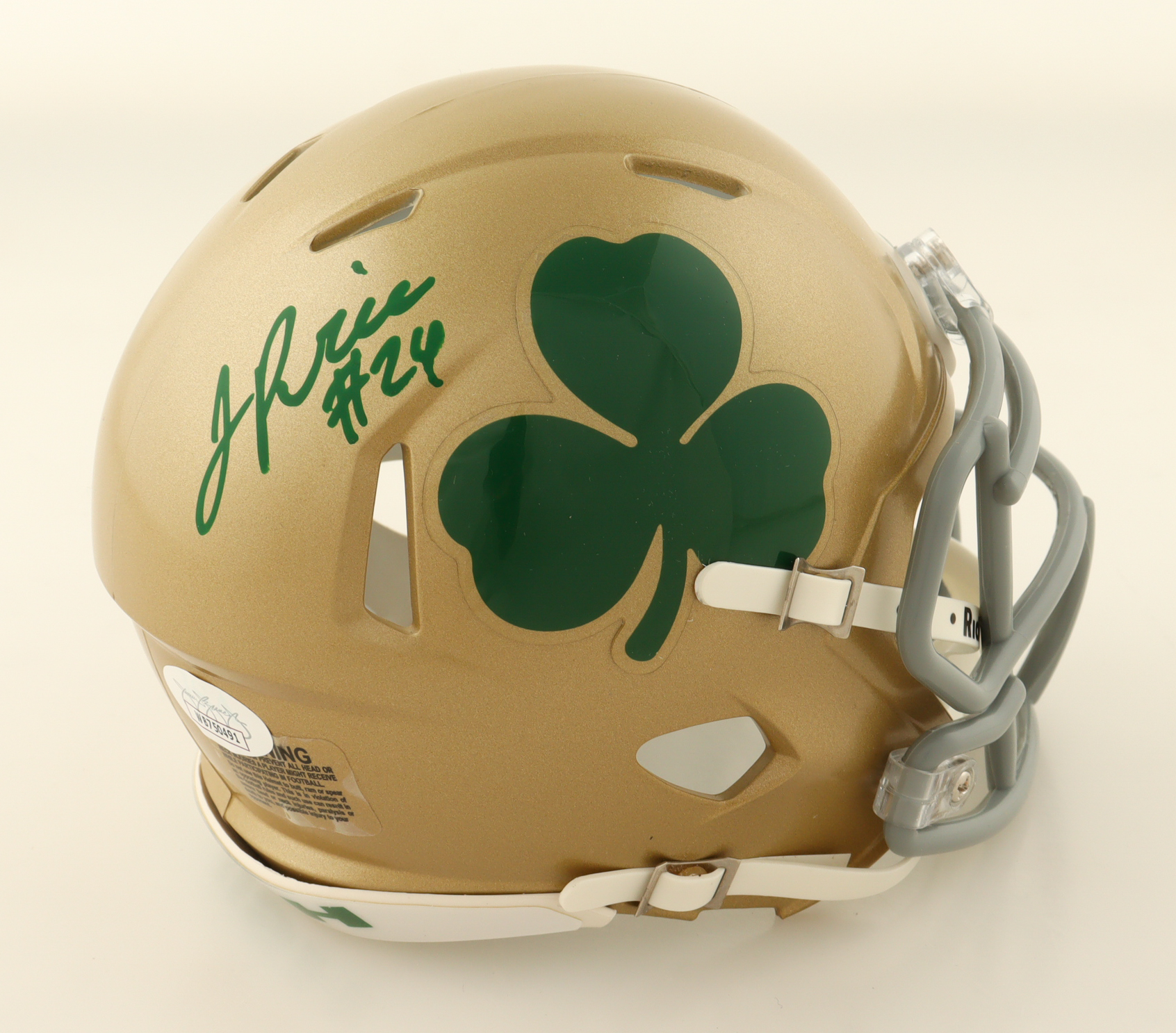 Jadarian Price Signed Notre Dame Fighting Irish Speed Mini Helmet (JSA) at PristineAuction.com Jadarian Price Signed Notre Dame Fighting Irish Speed Mini Helmet (JSA) at PristineAuction.com