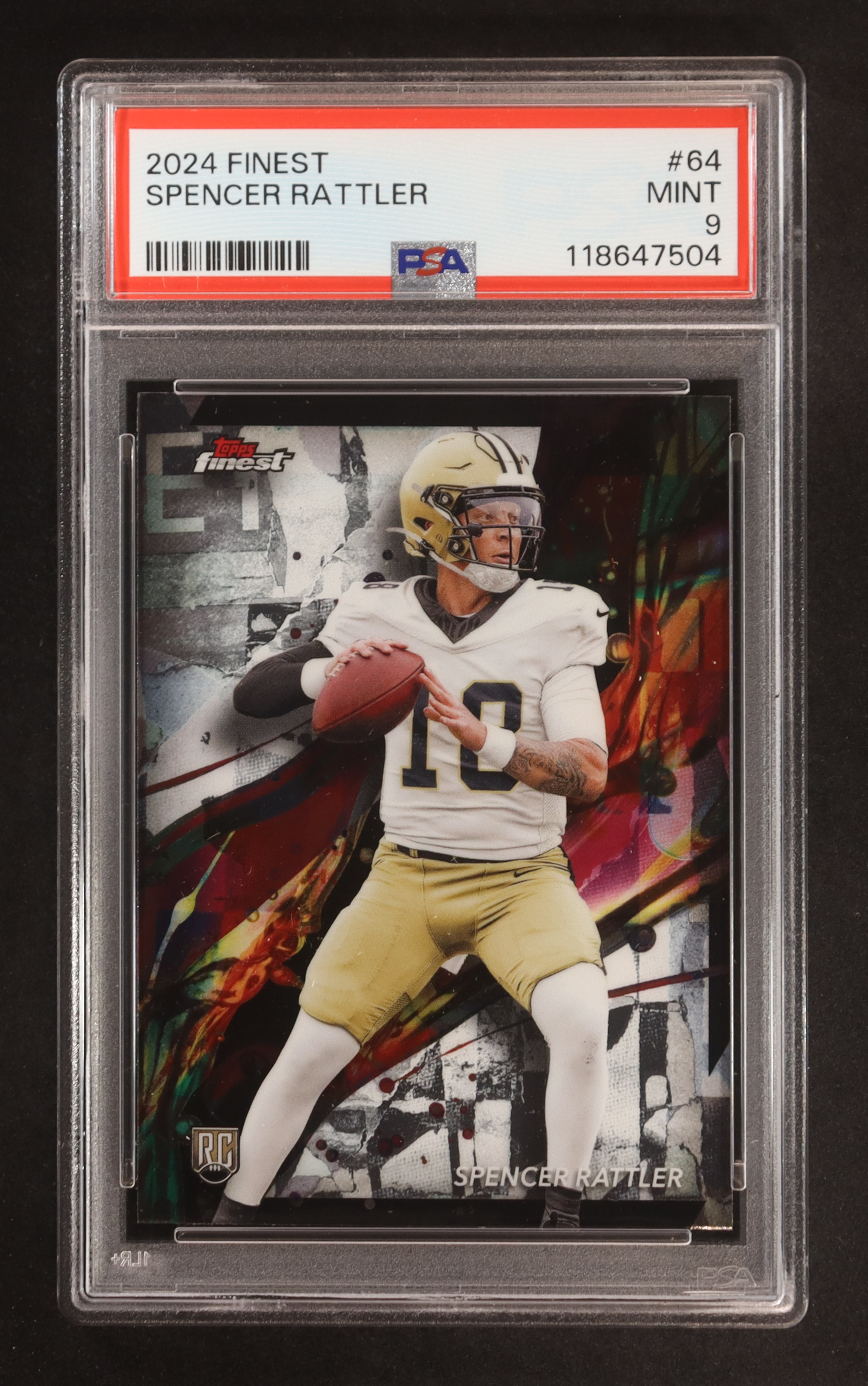 Spencer Rattler 2024 Finest #64 RC (PSA 9) at PristineAuction.com Spencer Rattler 2024 Finest #64 RC (PSA 9) at PristineAuction.com