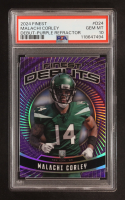 Malachi Corley 2024 Finest Debuts Purple Refractors #D24 RC #20/125 (PSA 10) at PristineAuction.com