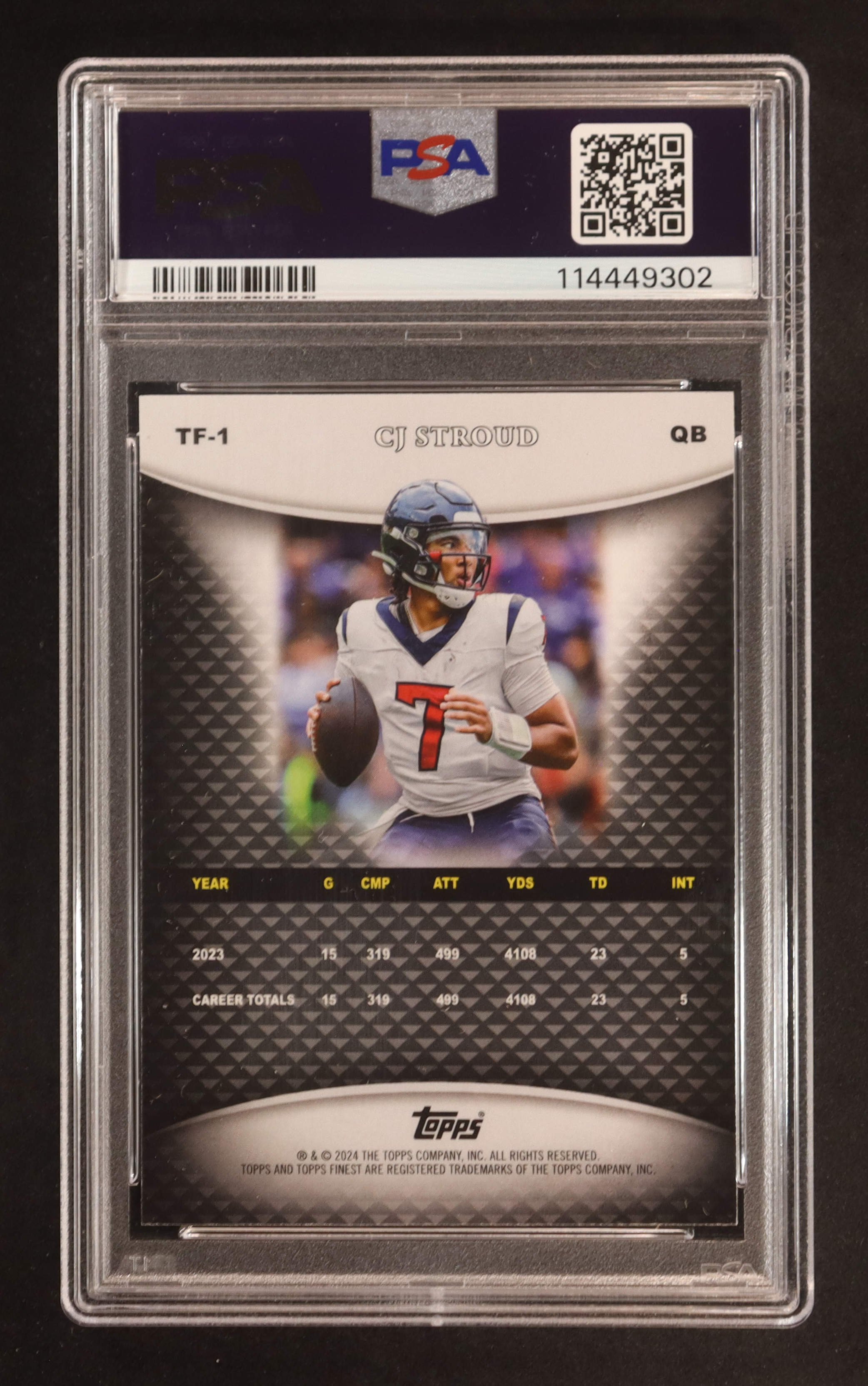 CJ Stroud 2024 Finest Team Finest #TF1 (PSA 10) at PristineAuction.com CJ Stroud 2024 Finest Team Finest #TF1 (PSA 10) at PristineAuction.com