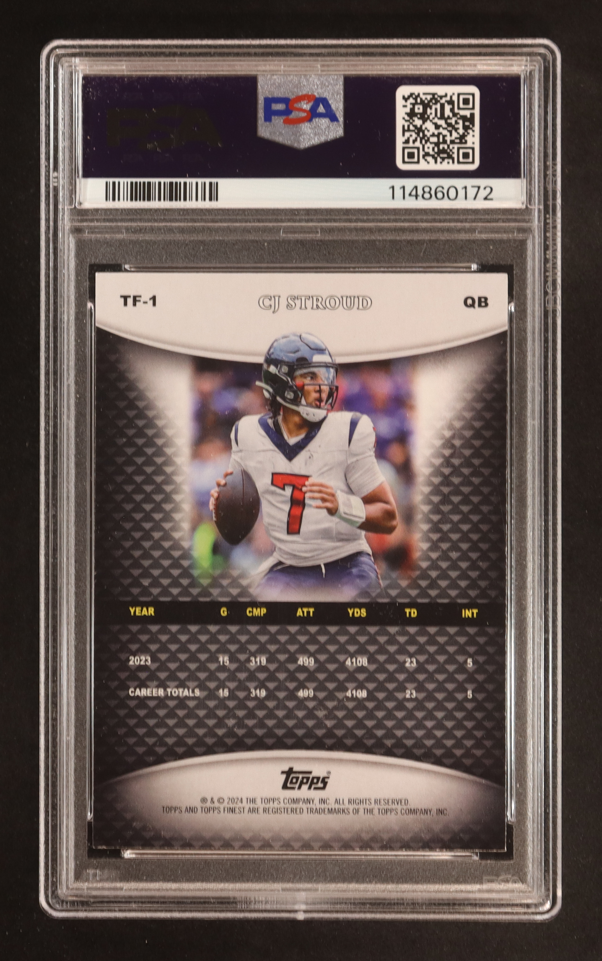 CJ Stroud 2024 Finest Team Finest #TF1 (PSA 10) at PristineAuction.com CJ Stroud 2024 Finest Team Finest #TF1 (PSA 10) at PristineAuction.com