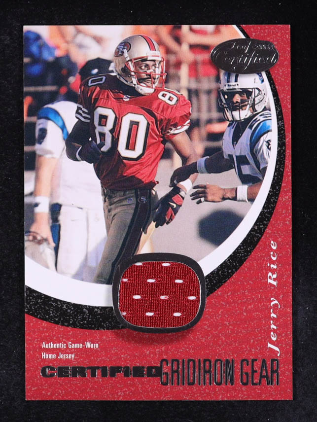 Jerry Rice 2000 Leaf Certified Gridiron Gear #JR80H #274/300 at PristineAuction.com Jerry Rice 2000 Leaf Certified Gridiron Gear #JR80H #274/300 at PristineAuction.com