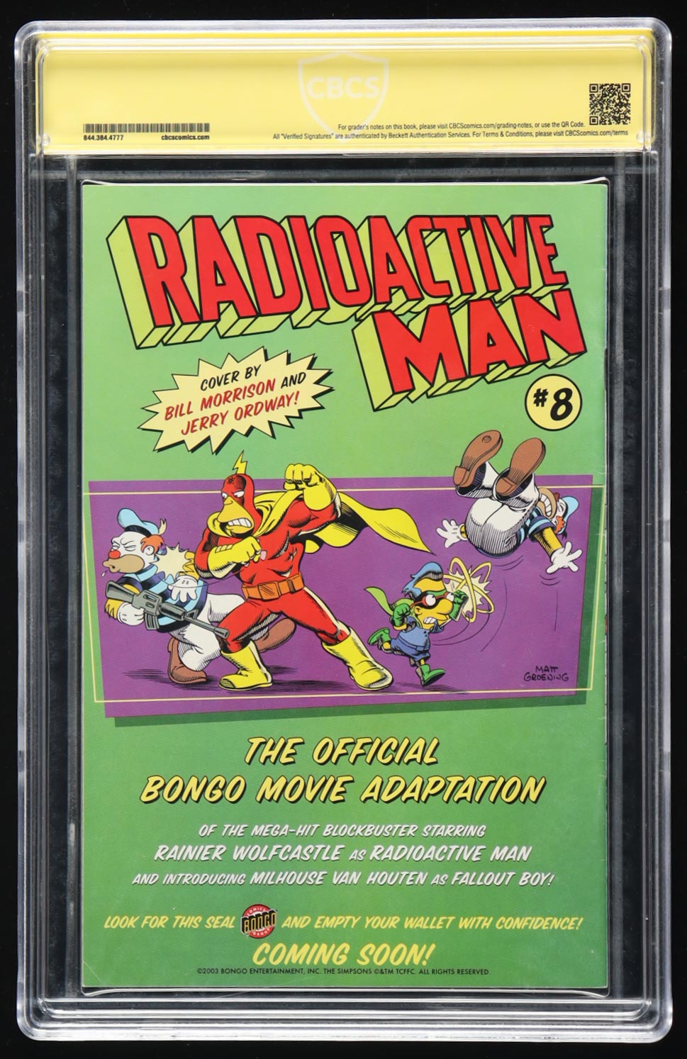 Matt Groening Signed 2003 "Simpsons" Issue #88 Bongo Comics Group Comic Book with Hand Drawn Bart Sketch on Cover (CBCS 4.5) at PristineAuction.com Matt Groening Signed 2003 "Simpsons" Issue #88 Bongo Comics Group Comic Book with Hand Drawn Bart Sketch on Cover (CBCS 4.5) at PristineAuction.com