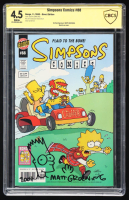 Matt Groening Signed 2003 "Simpsons" Issue #88 Bongo Comics Group Comic Book with Hand Drawn Bart Sketch on Cover (CBCS 4.5) at PristineAuction.com