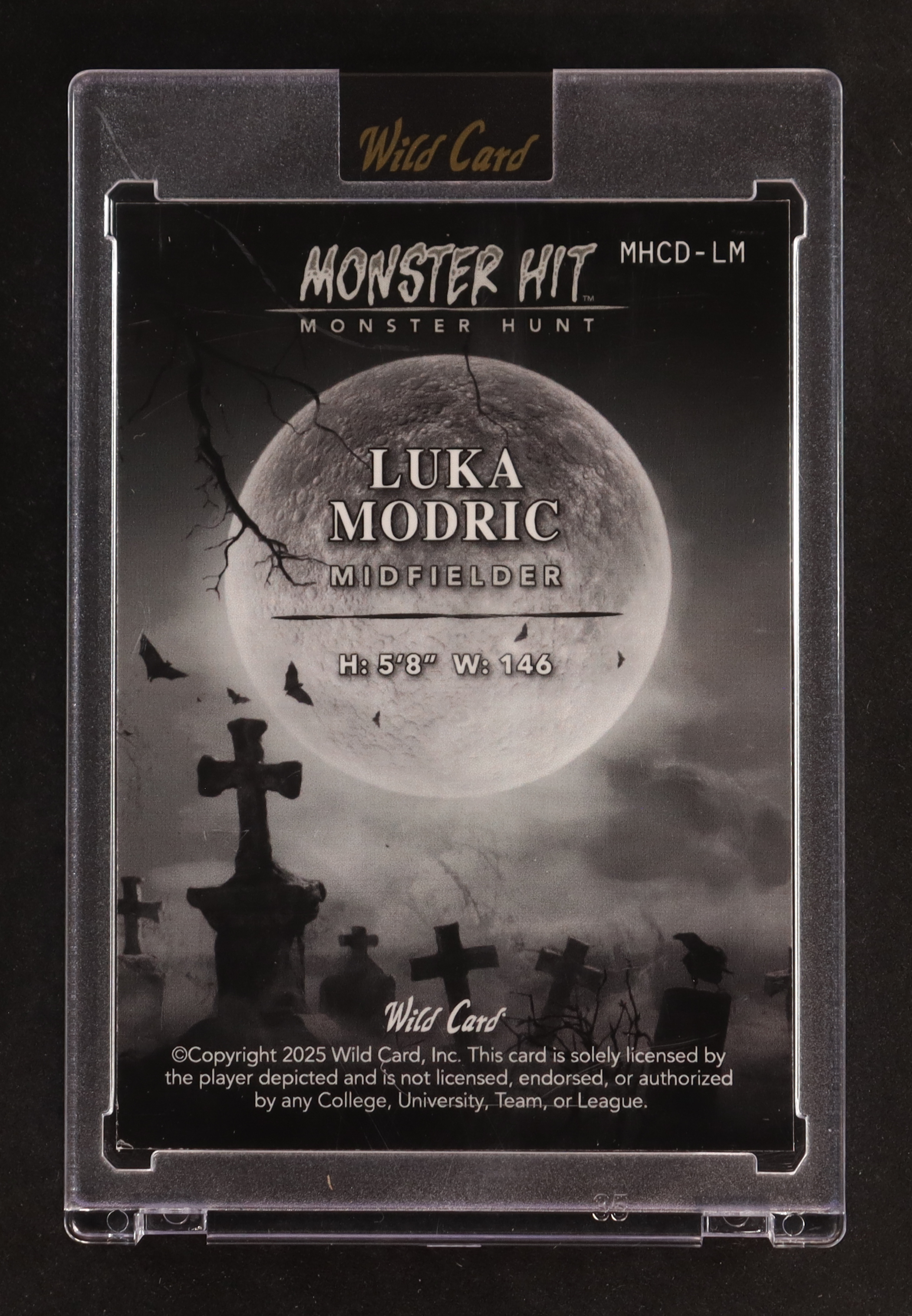 Luka Modric 2025 Wild Card Haunted Hits Monster Hunt Dracula #MHCD-LM #1/1 at PristineAuction.com Luka Modric 2025 Wild Card Haunted Hits Monster Hunt Dracula #MHCD-LM #1/1 at PristineAuction.com