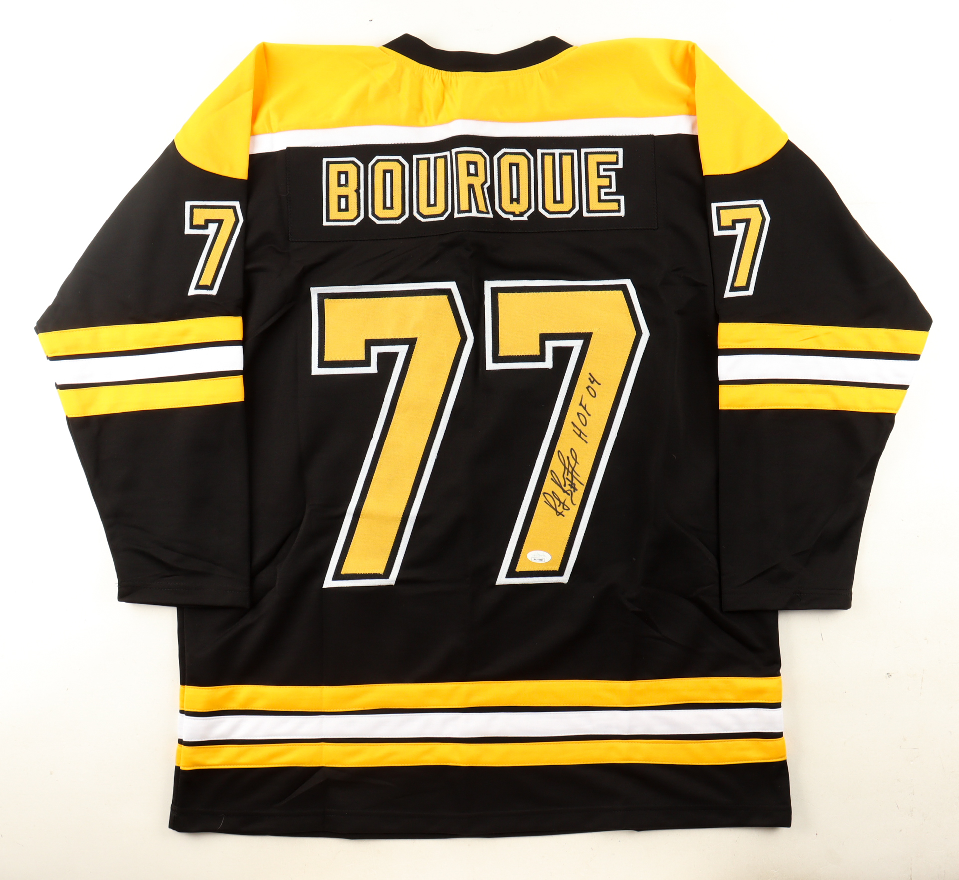 Ray Bourque Signed Jersey Inscribed "HOF 04" (JSA) at PristineAuction.com Ray Bourque Signed Jersey Inscribed "HOF 04" (JSA) at PristineAuction.com