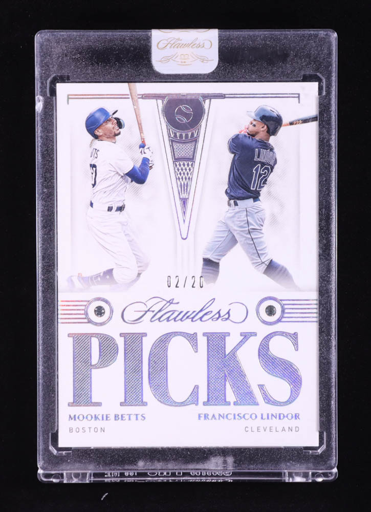 Mookie Betts / Francisco Lindor 2022 Panini Flawless Flawless Picks #3 #02/20 at PristineAuction.com Mookie Betts / Francisco Lindor 2022 Panini Flawless Flawless Picks #3 #02/20 at PristineAuction.com