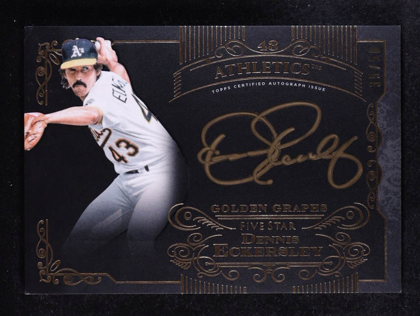 Dennis Eckersley 2015 Topps Five Star Golden Graphs #GGDE #35/50 at PristineAuction.com Dennis Eckersley 2015 Topps Five Star Golden Graphs #GGDE #35/50 at PristineAuction.com