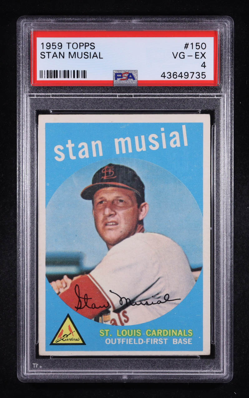 Stan Musial 1959 Topps #150 (PSA 4) at PristineAuction.com Stan Musial 1959 Topps #150 (PSA 4) at PristineAuction.com