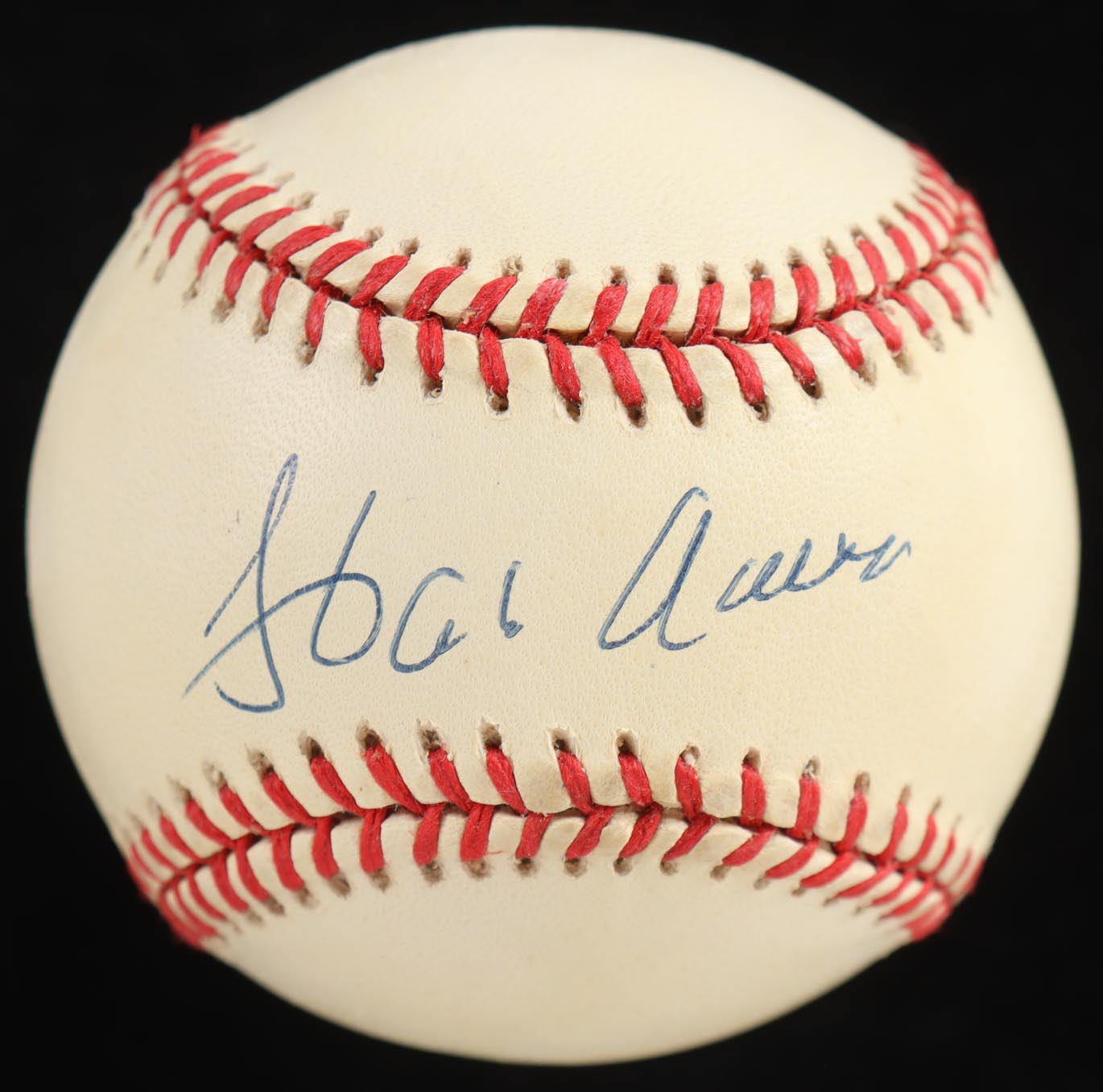 Hank Aaron Signed ONL Baseball With Display Case (JSA) at PristineAuction.com Hank Aaron Signed ONL Baseball With Display Case (JSA) at PristineAuction.com