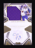 Justin Jefferson 2020 Panini Playbook Gold #214 JSY AU RC #74/99 at PristineAuction.com