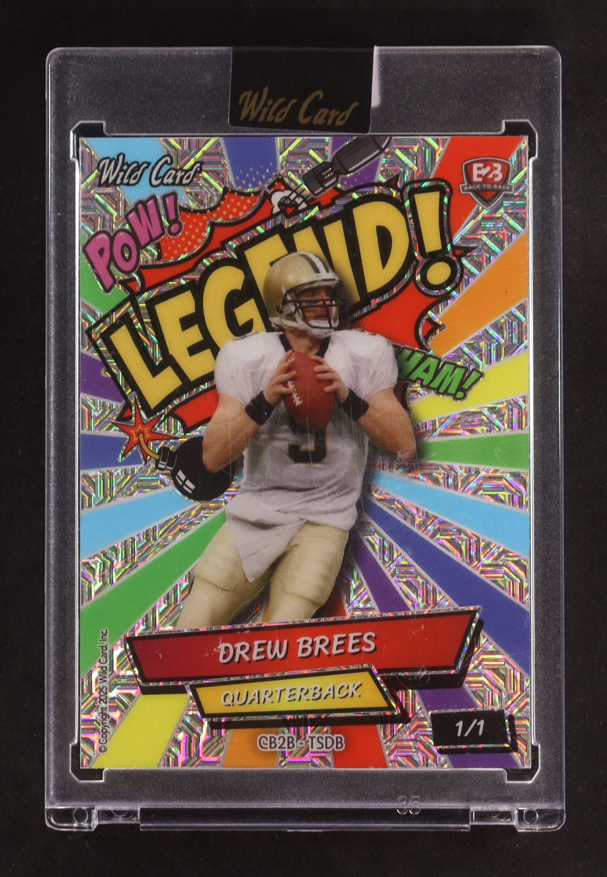 Tyler Shough / Drew Brees 2025 Wild Card Comix #CB2B-TSD8 RC #1/1 at PristineAuction.com Tyler Shough / Drew Brees 2025 Wild Card Comix #CB2B-TSD8 RC #1/1 at PristineAuction.com