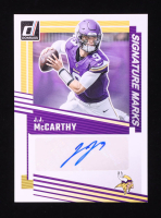 JJ McCarthy 2025 Donruss Signature Marks #1 RC at PristineAuction.com