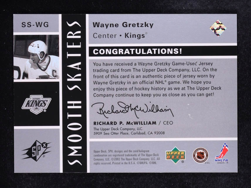 Wayne Gretzky 2002-03 SPx Smooth Skaters Silver #WG #09/50 at PristineAuction.com Wayne Gretzky 2002-03 SPx Smooth Skaters Silver #WG #09/50 at PristineAuction.com