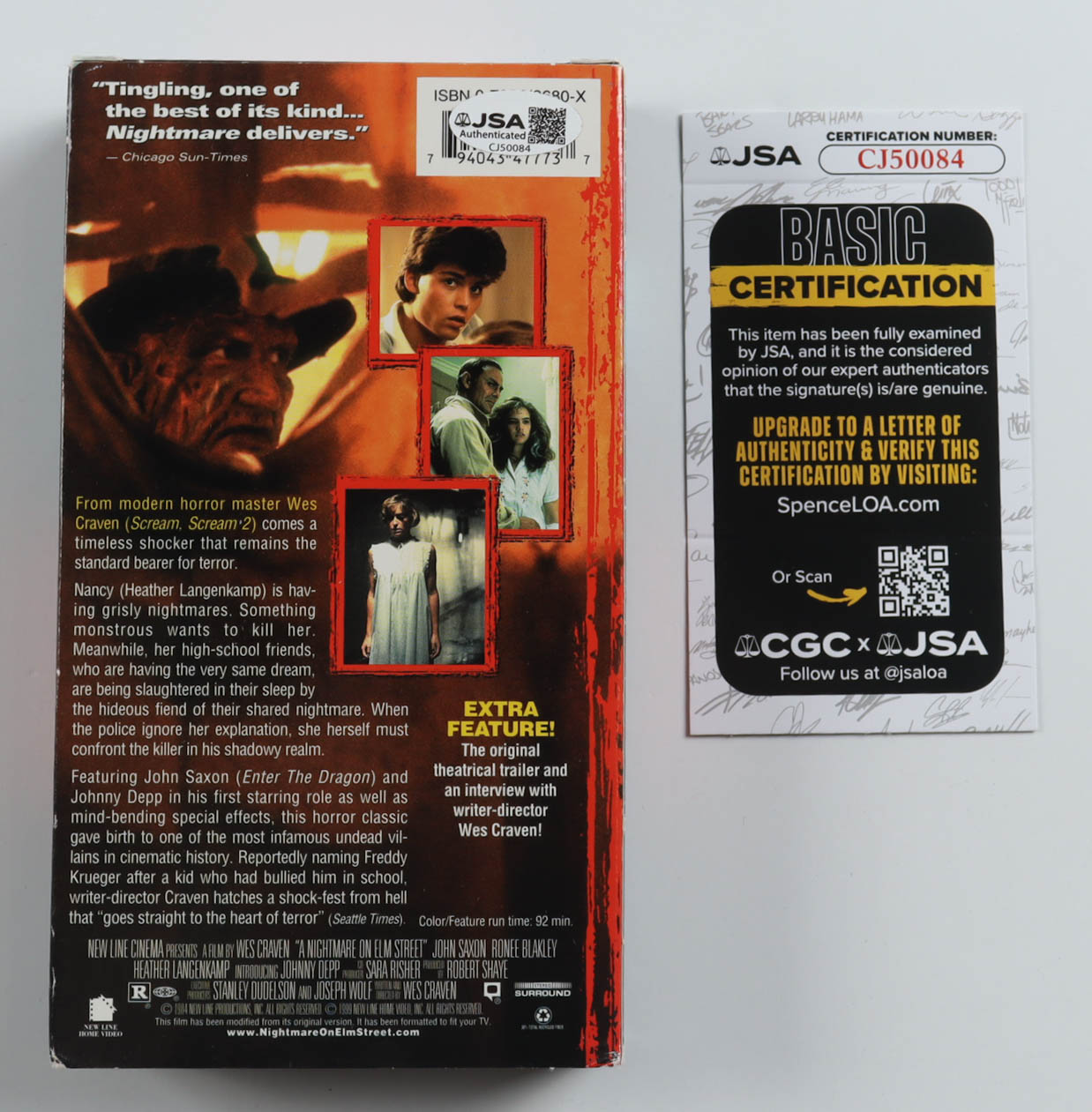 Robert Englund Signed "A Nightmare on Elm Street" VHS Tape (JSA) at PristineAuction.com Robert Englund Signed "A Nightmare on Elm Street" VHS Tape (JSA) at PristineAuction.com