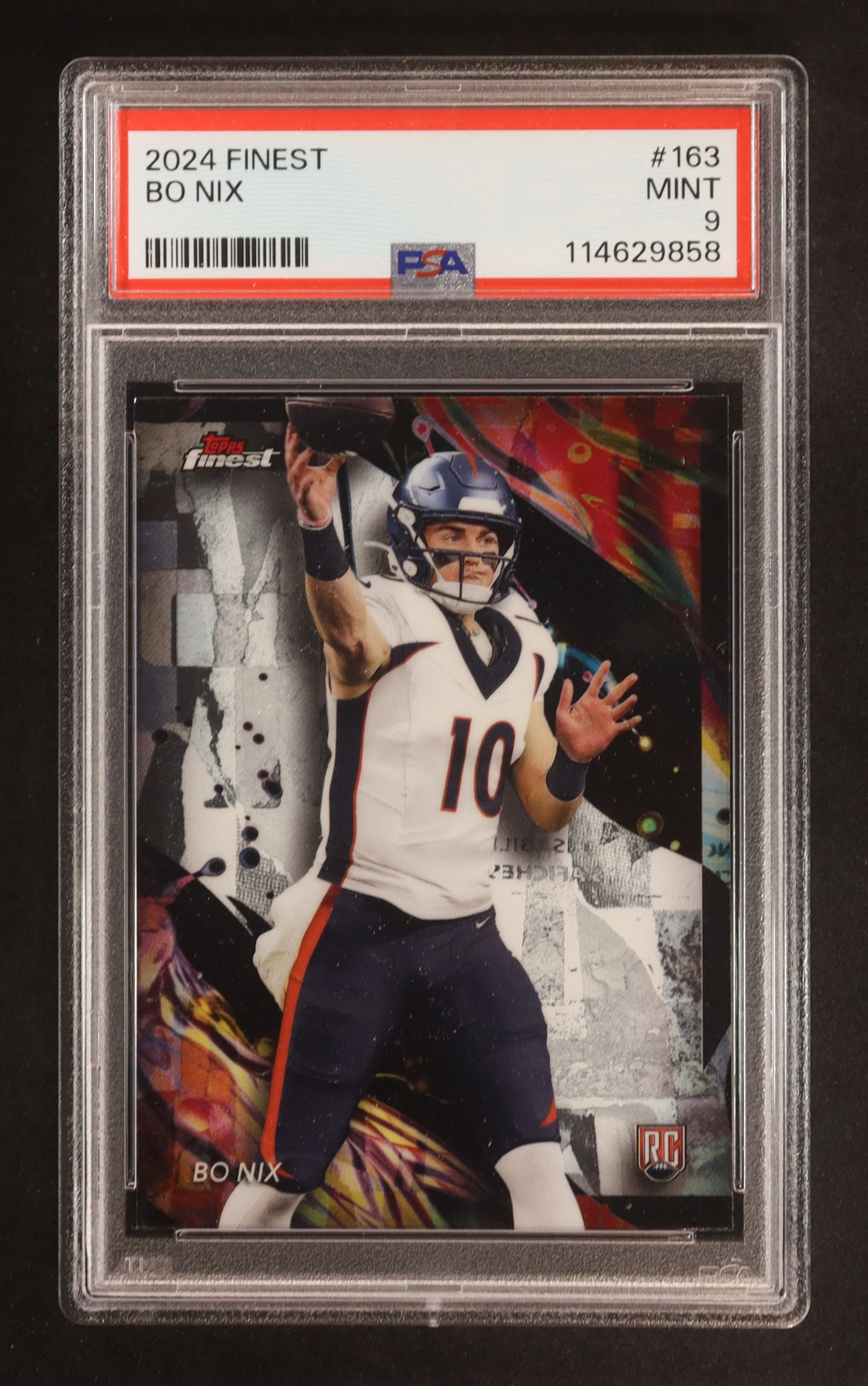 Bo Nix 2024 Finest #163 RC (PSA 9) at PristineAuction.com Bo Nix 2024 Finest #163 RC (PSA 9) at PristineAuction.com