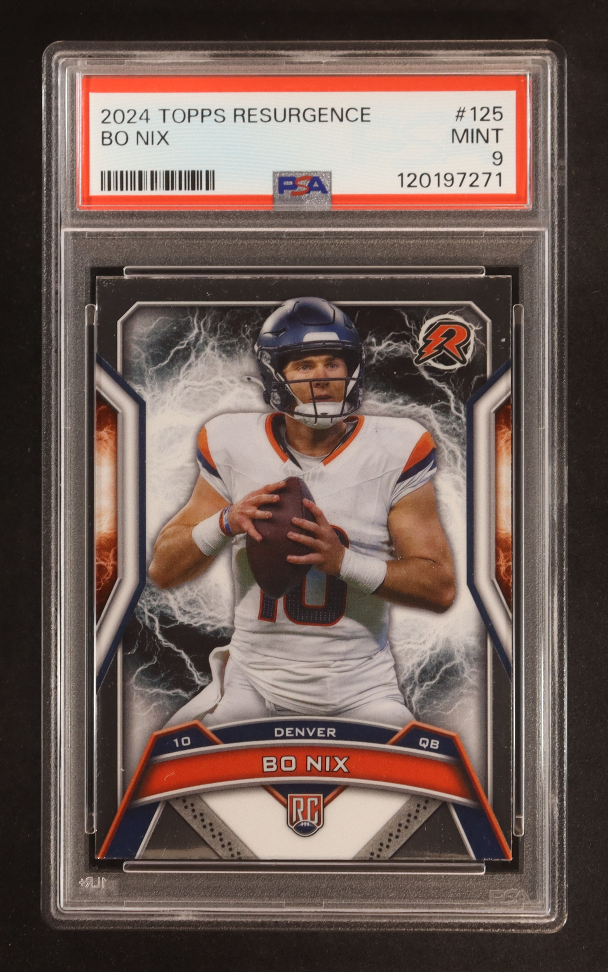 Bo Nix 2024 Topps Resurgence #125 RC (PSA 9) at PristineAuction.com Bo Nix 2024 Topps Resurgence #125 RC (PSA 9) at PristineAuction.com