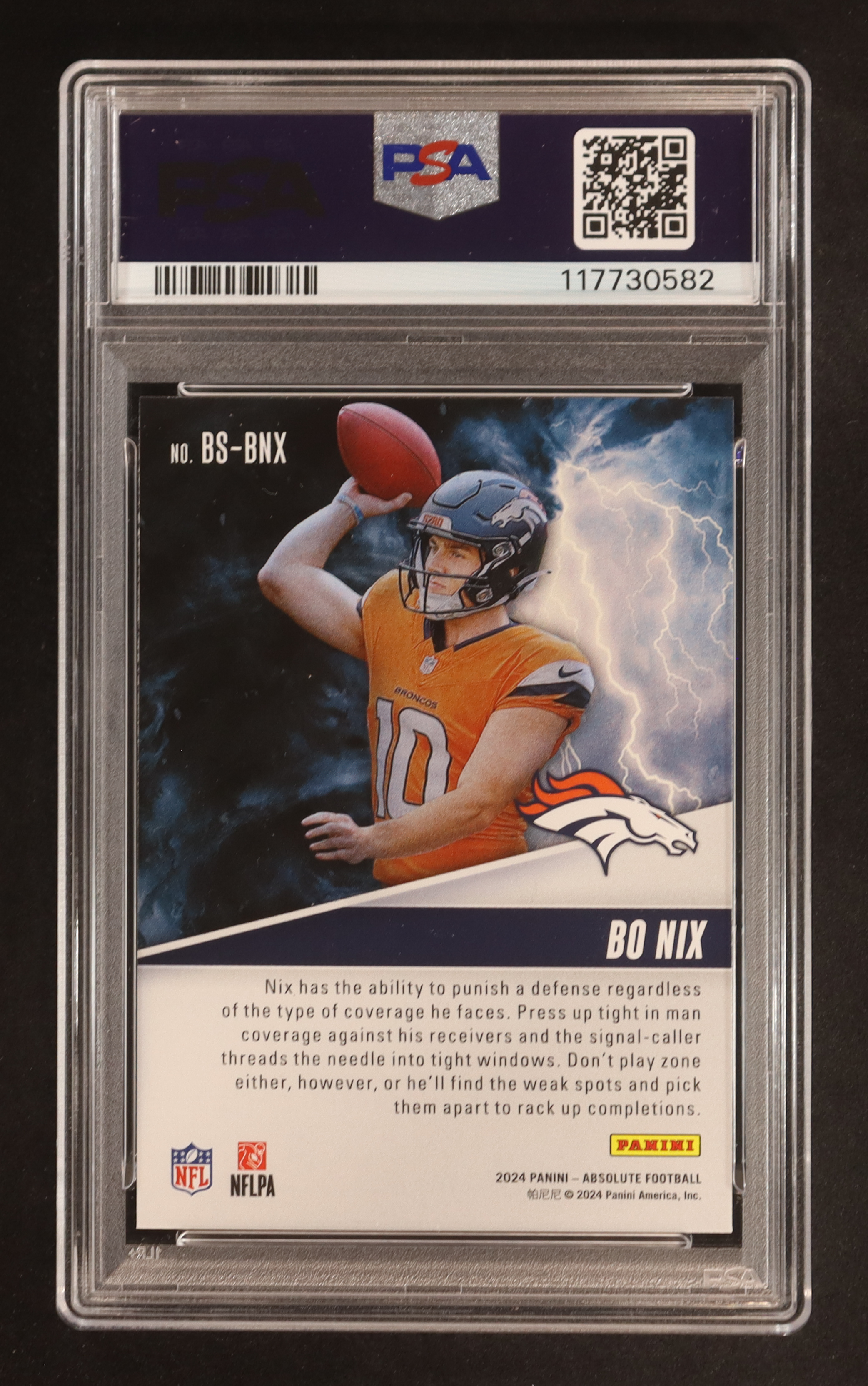 Bo Nix 2024 Absolute By Storm #6 RC (PSA 9) at PristineAuction.com Bo Nix 2024 Absolute By Storm #6 RC (PSA 9) at PristineAuction.com