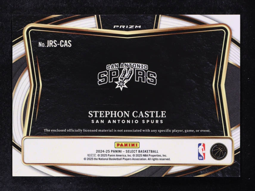 Stephon Castle 2024-25 Select Jumbo Rookie Swatches #13 RC at PristineAuction.com Stephon Castle 2024-25 Select Jumbo Rookie Swatches #13 RC at PristineAuction.com
