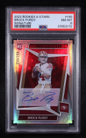 Brock Purdy 2022 Rookies and Stars Signatures #145 #228/299 RC (PSA 8) at PristineAuction.com