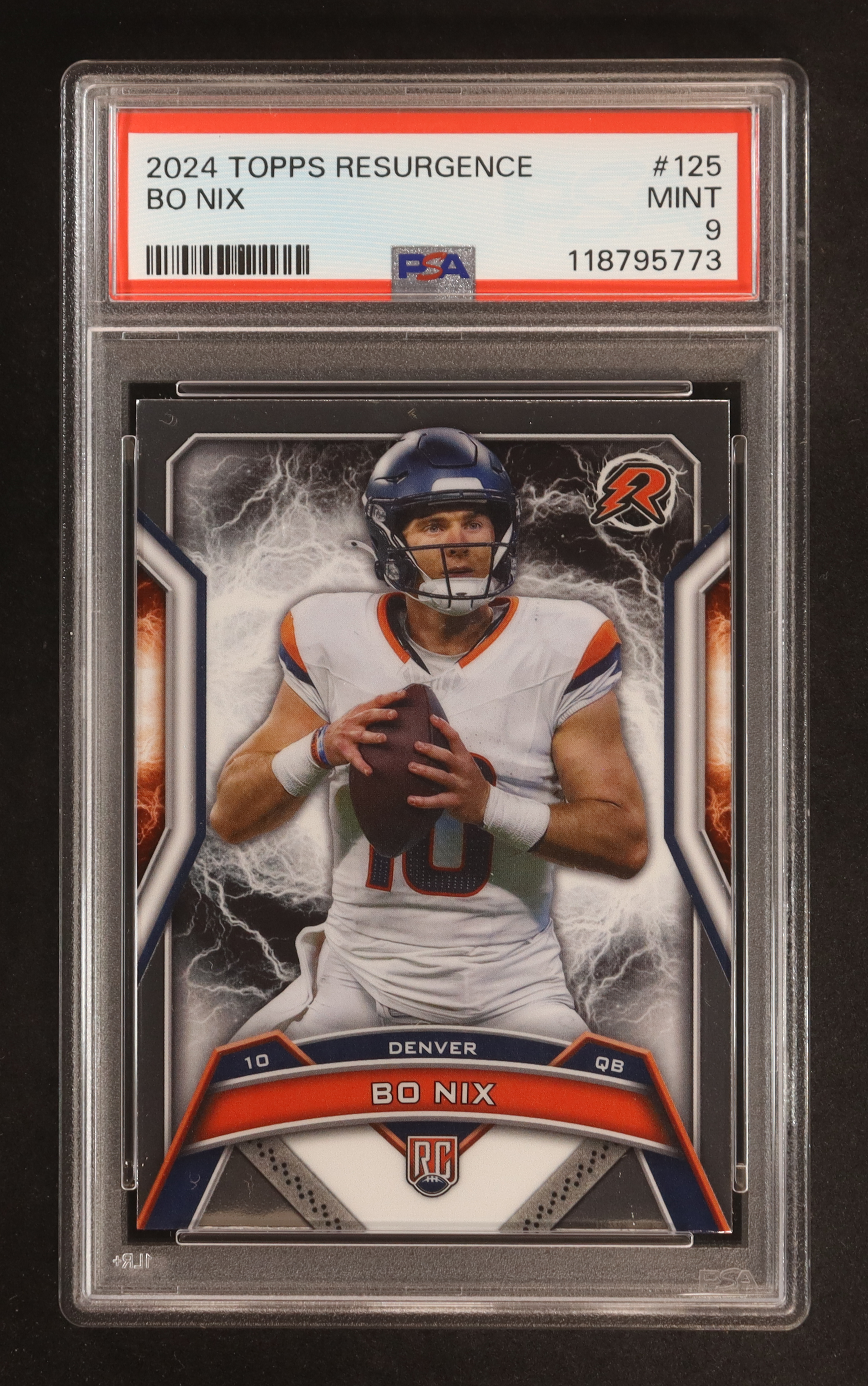 Bo Nix 2024 Topps Resurgence #125 RC (PSA 9) at PristineAuction.com Bo Nix 2024 Topps Resurgence #125 RC (PSA 9) at PristineAuction.com