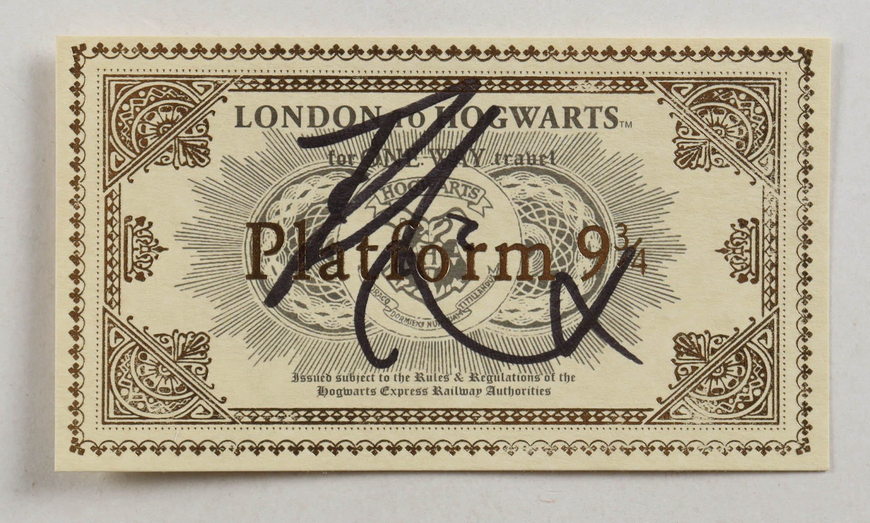 Daniel Radcliffe Signed "Harry Potter" Hogwarts Express Ticket (JSA) at PristineAuction.com Daniel Radcliffe Signed "Harry Potter" Hogwarts Express Ticket (JSA) at PristineAuction.com
