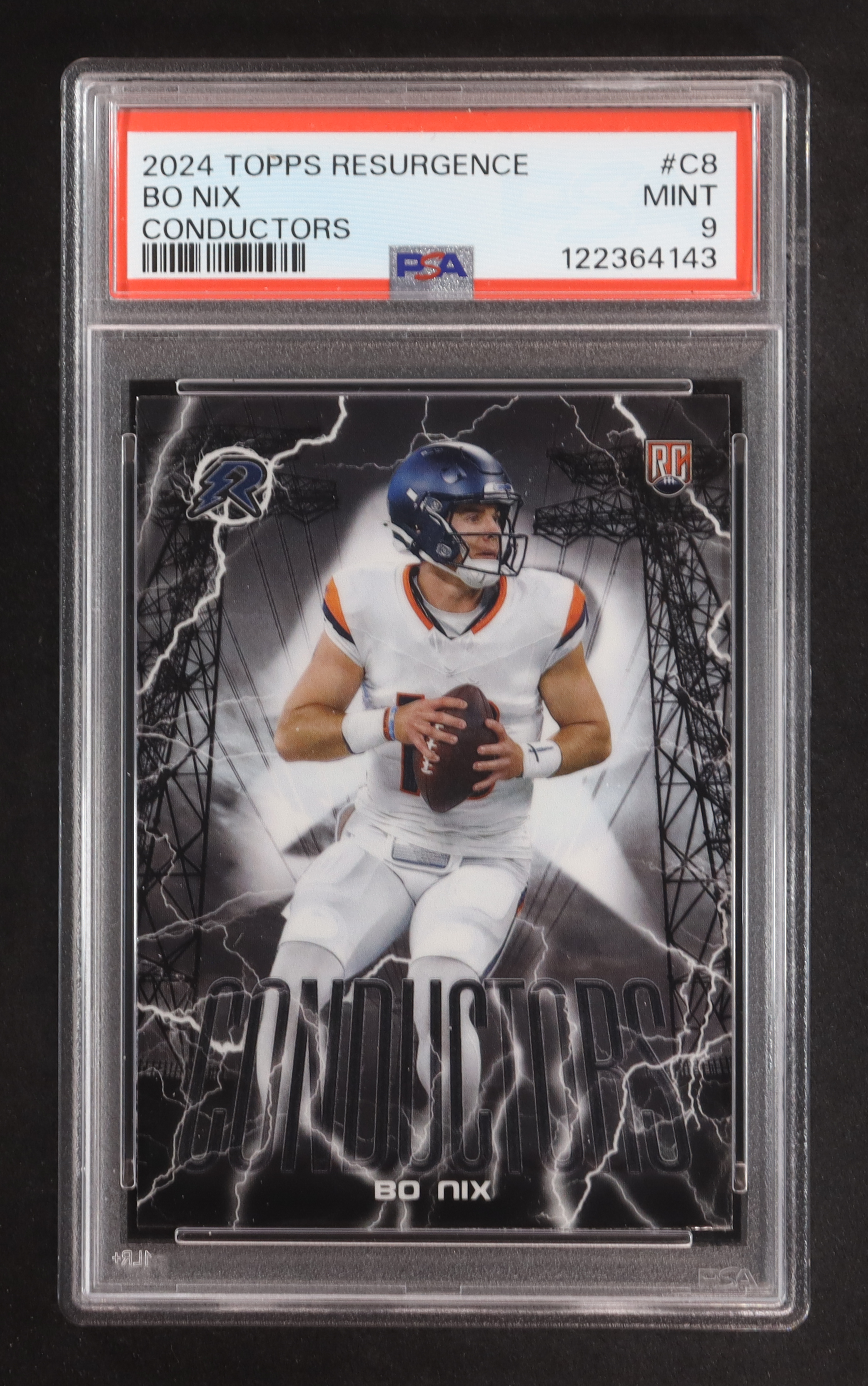 Bo Nix 2024 Topps Resurgence Conductors #C8 RC (PSA 9) at PristineAuction.com Bo Nix 2024 Topps Resurgence Conductors #C8 RC (PSA 9) at PristineAuction.com
