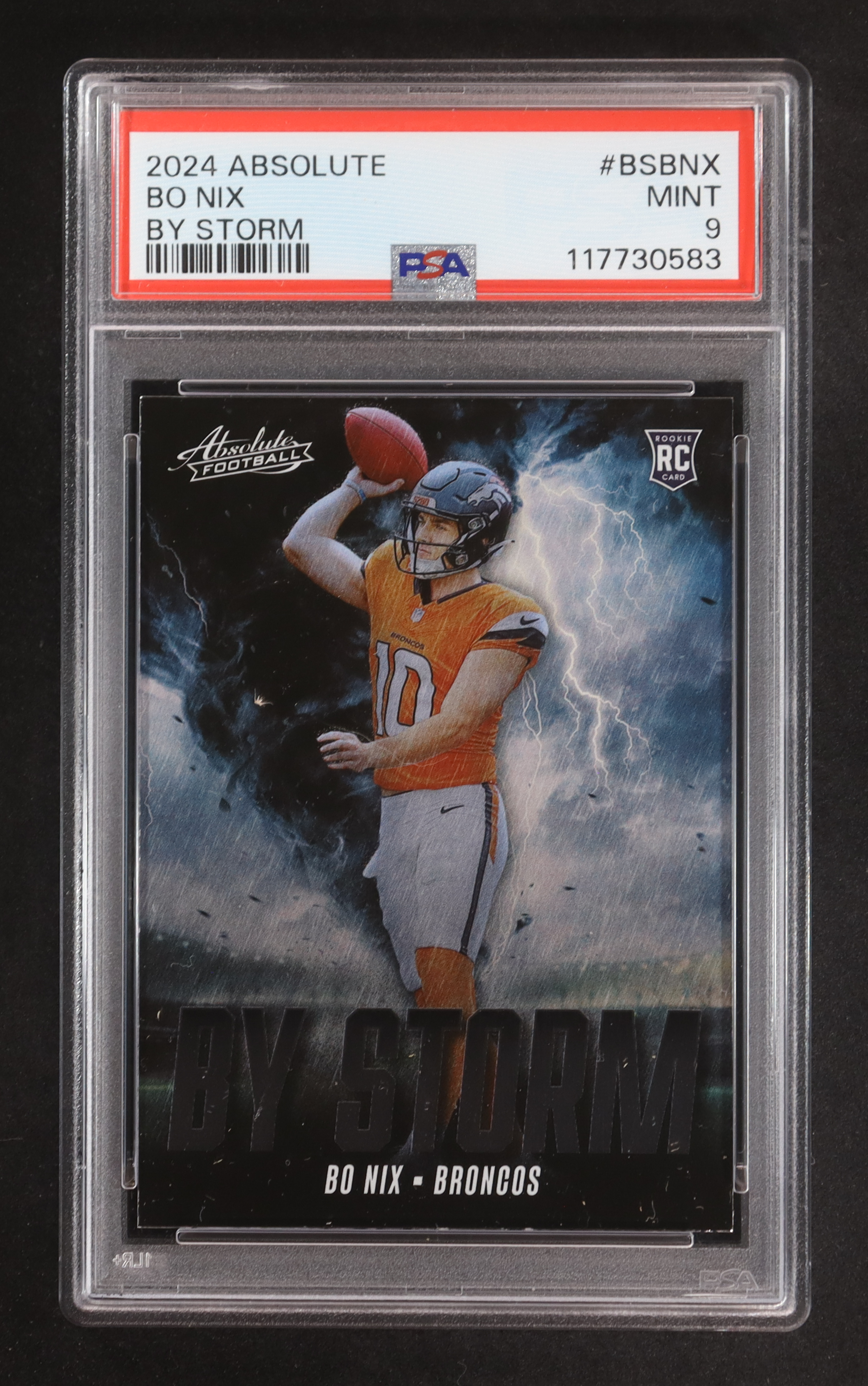 Bo Nix 2024 Absolute By Storm #6 RC (PSA 9) at PristineAuction.com Bo Nix 2024 Absolute By Storm #6 RC (PSA 9) at PristineAuction.com