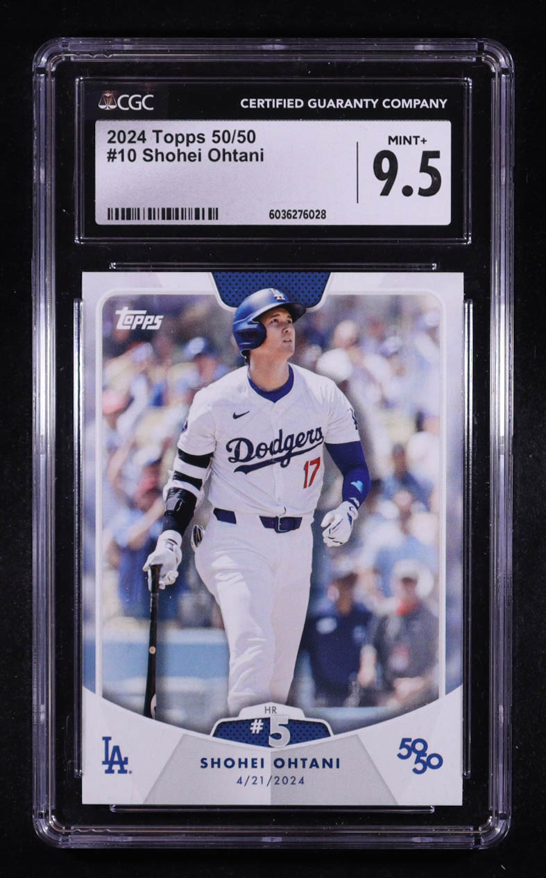 Shohei Ohtani 2024 Topps 50/50 Ohtani #10 (CGC 9.5) at PristineAuction.com Shohei Ohtani 2024 Topps 50/50 Ohtani #10 (CGC 9.5) at PristineAuction.com