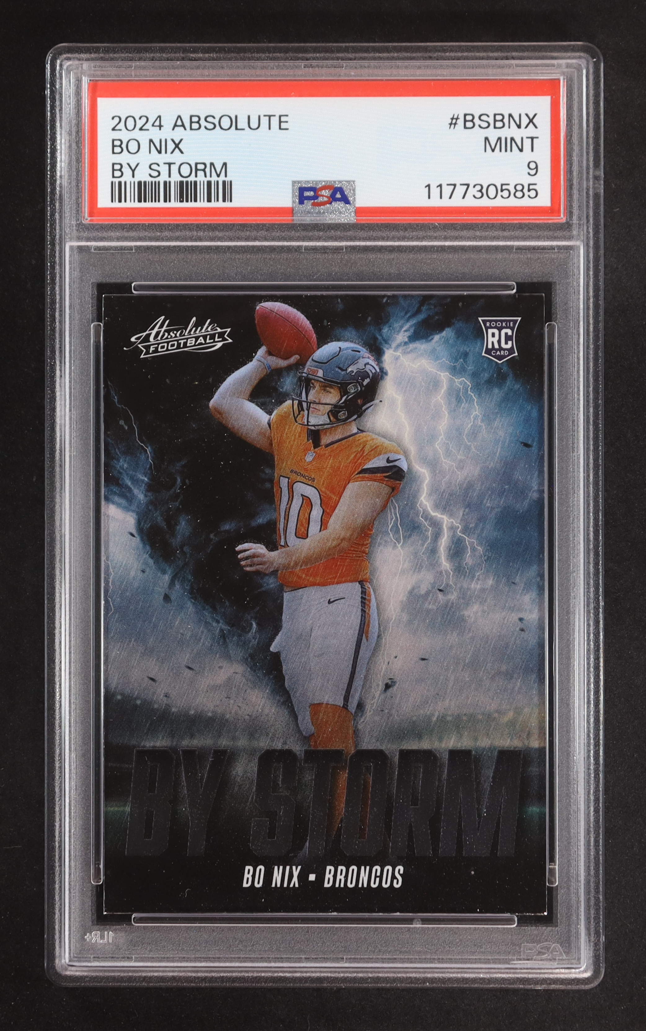 Bo Nix 2024 Absolute By Storm #6 RC (PSA 9) at PristineAuction.com Bo Nix 2024 Absolute By Storm #6 RC (PSA 9) at PristineAuction.com