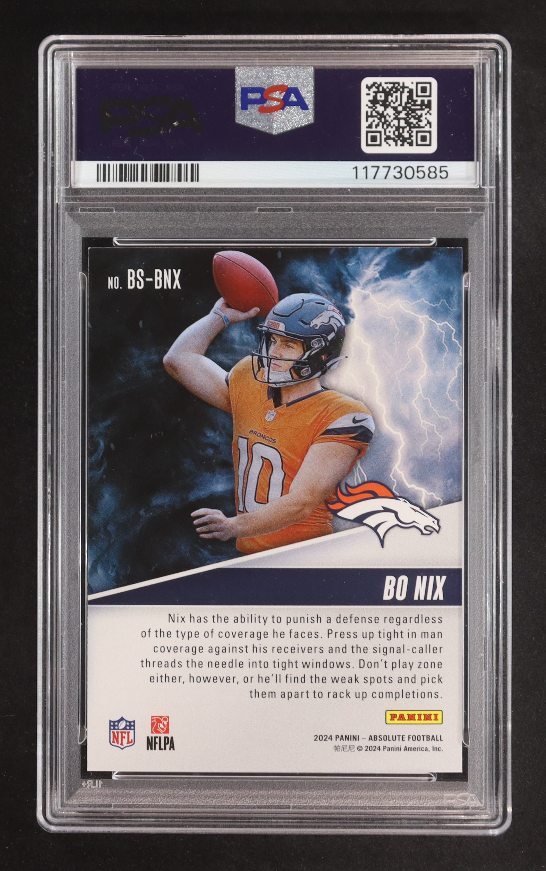Bo Nix 2024 Absolute By Storm #6 RC (PSA 9) at PristineAuction.com Bo Nix 2024 Absolute By Storm #6 RC (PSA 9) at PristineAuction.com